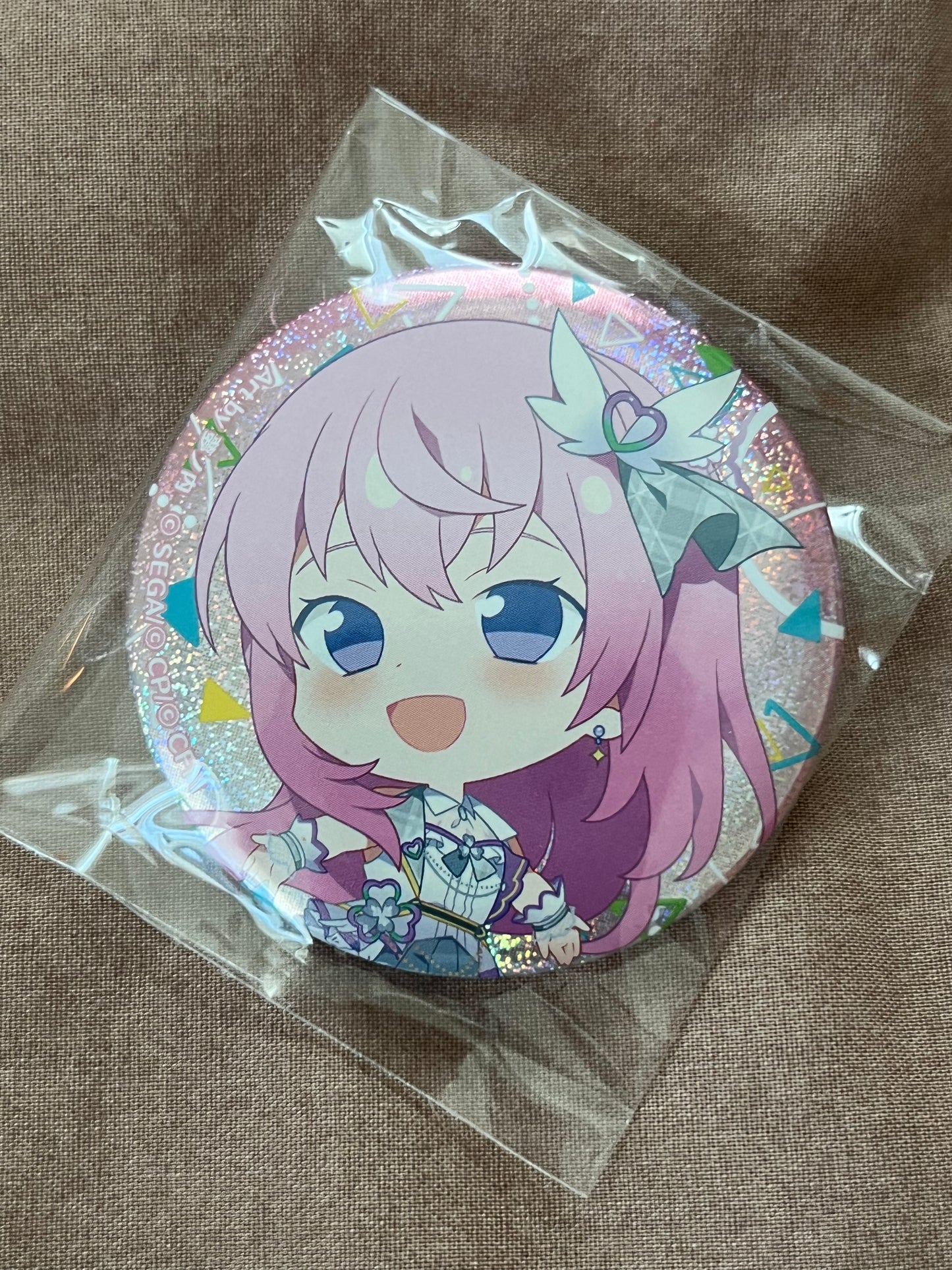 Project Sekai - Megurine Luka "Let's Deliver! HOPEFUL STAGE ♪ Chibi" Circle Glitter Badge