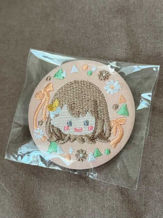Project Sekai - Minori Hanasato "4th Anniversary Embroidery" Circle Badge