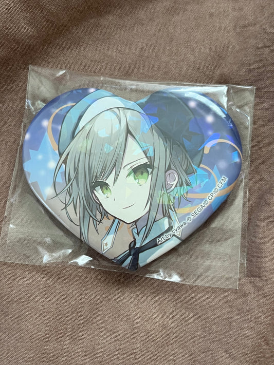 Project Sekai - Shiho Hinomori "STAGE OF SEKAI 2DMV" Holographic Heart Badge