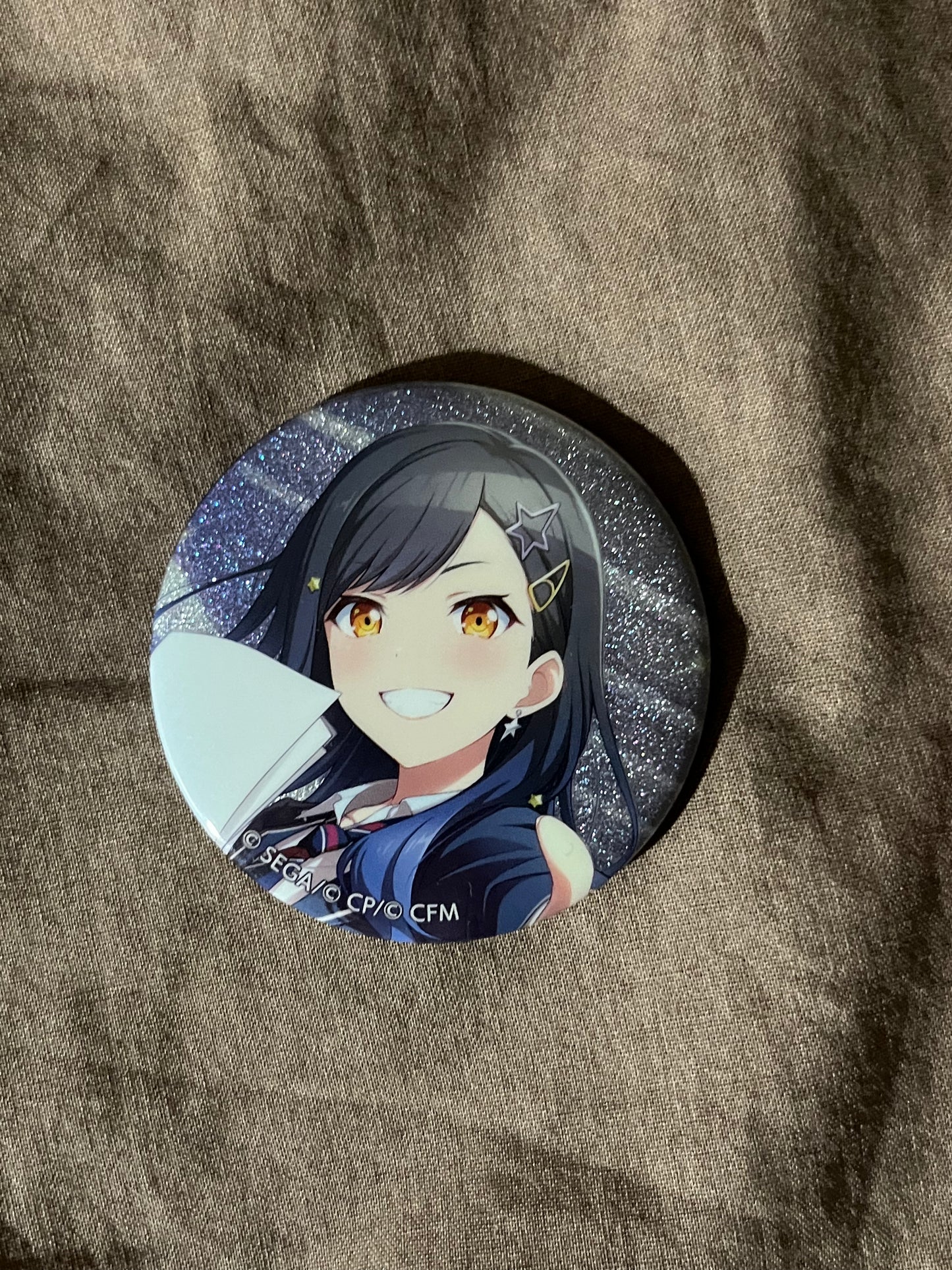 Project Sekai - An Shiraishi “Let's study hard!” Circle Glitter Badge [UNTRAINED]
