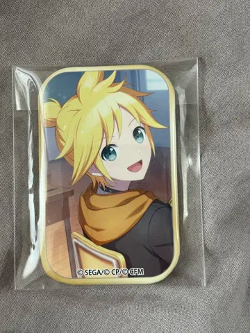 Project Sekai - Kagamine Len “My Own Way of Expressing Coolness!” Square Badge [UNTRAINED]