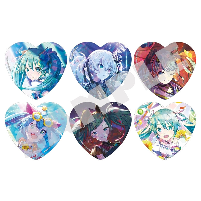 [PRE-ORDER] Project Sekai - Hatsune Miku Holographic Heart Badge Set