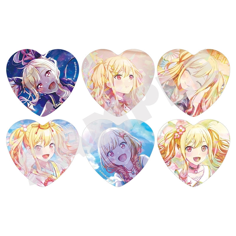 [PRE-ORDER] Project Sekai - Saki Tenma Holographic Heart Badge Set