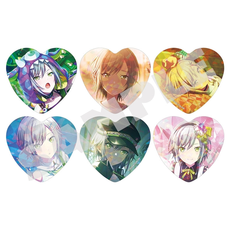[PRE-ORDER] Project Sekai - Shiho Hinomori Holographic Heart Badge Set