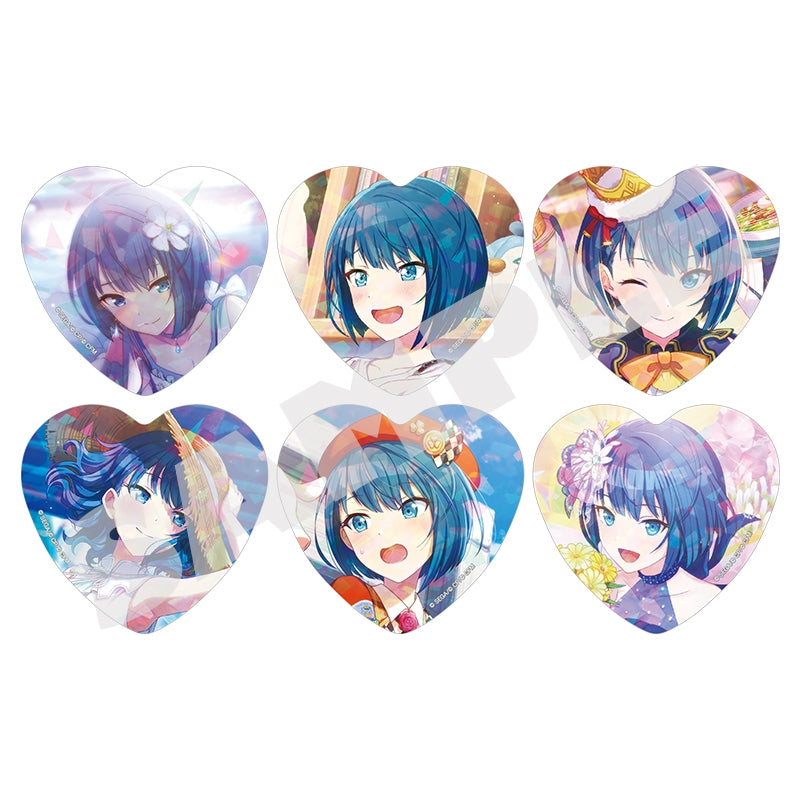 [PRE-ORDER] Project Sekai - Haruka Kiritani Holographic Heart Badge Set
