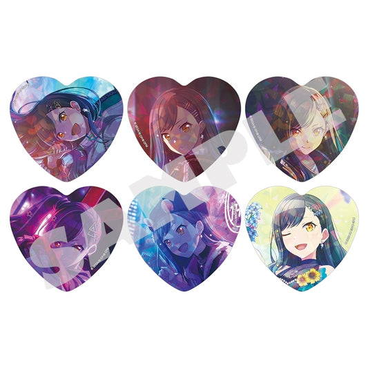 [PRE-ORDER] Project Sekai - An Shiraishi Holographic Heart Badge Set