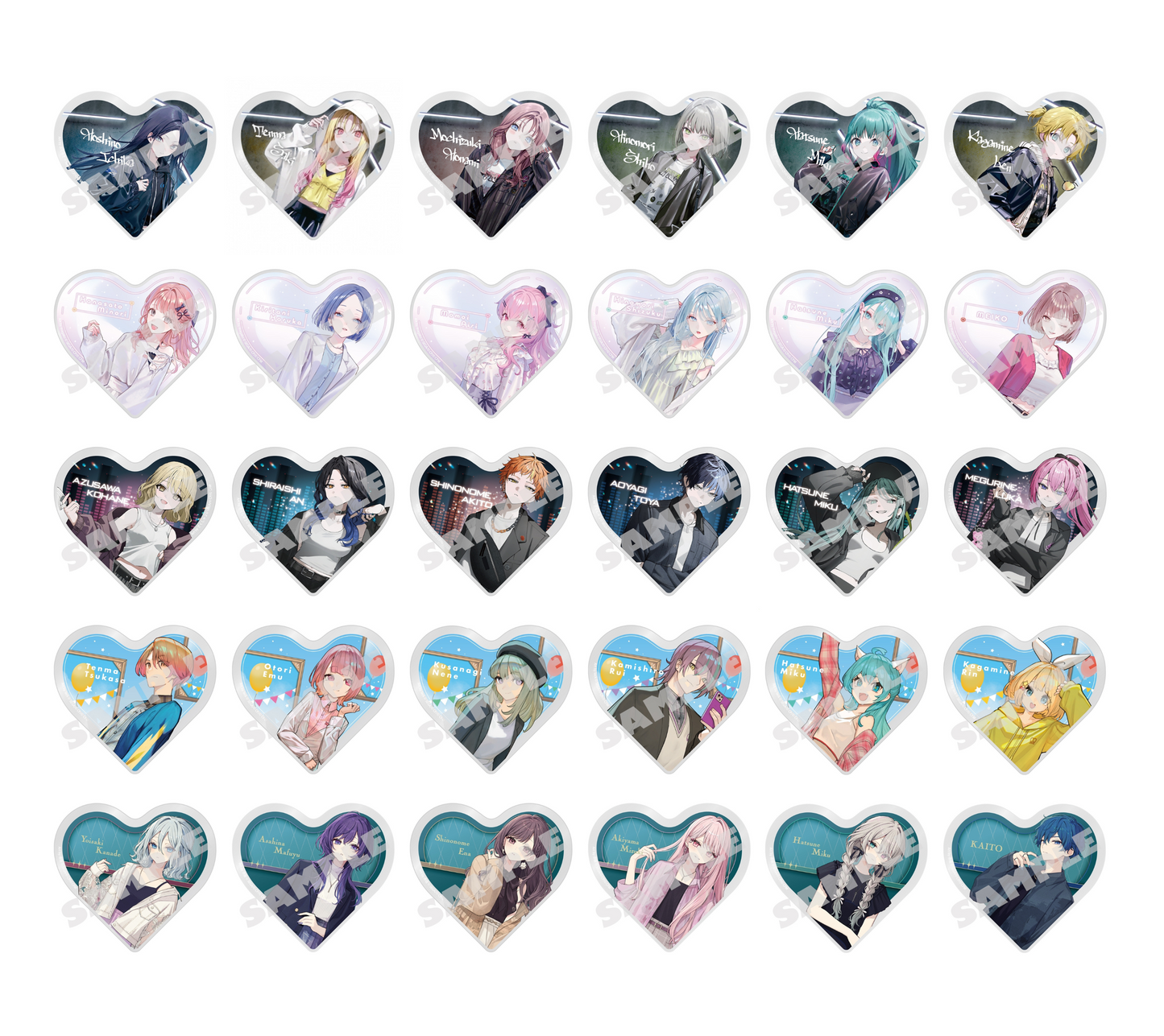 [PRE-ORDER] Project Sekai - ZOZOTOWN Collaboration (3) Acrylic Heart Block
