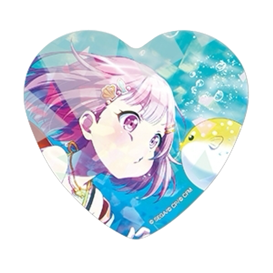 [PRE-ORDER] Project Sekai - Emu Otori Holographic Heart Badge Set