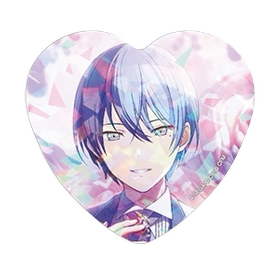 [PRE-ORDER] Project Sekai - Toya Aoyagi Holographic Heart Badge Set