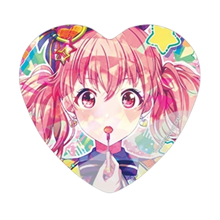 [PRE-ORDER] Project Sekai - Airi Momoi Holographic Heart Badge Set