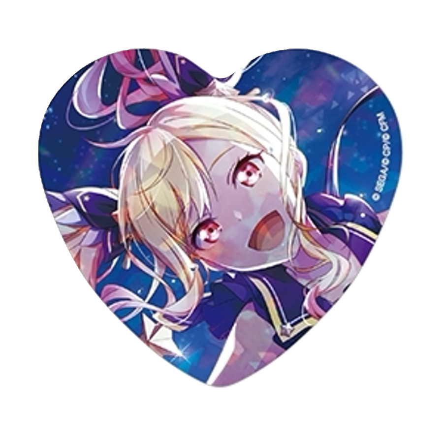 [PRE-ORDER] Project Sekai - Saki Tenma Holographic Heart Badge Set