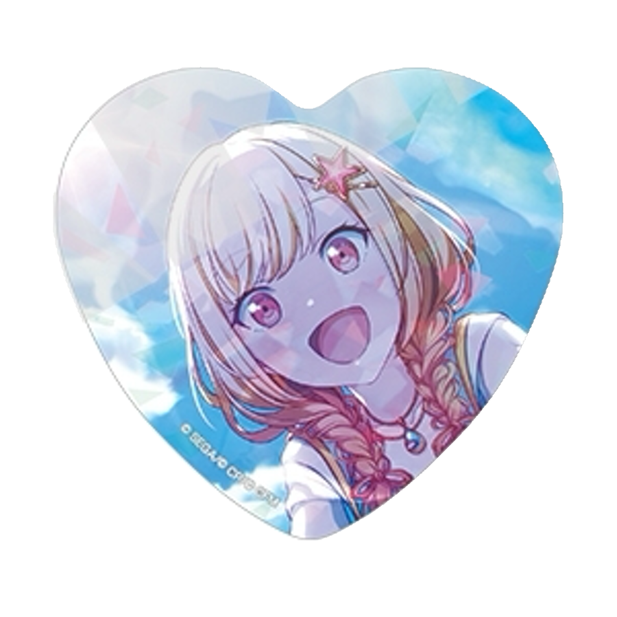 [PRE-ORDER] Project Sekai - Saki Tenma Holographic Heart Badge Set