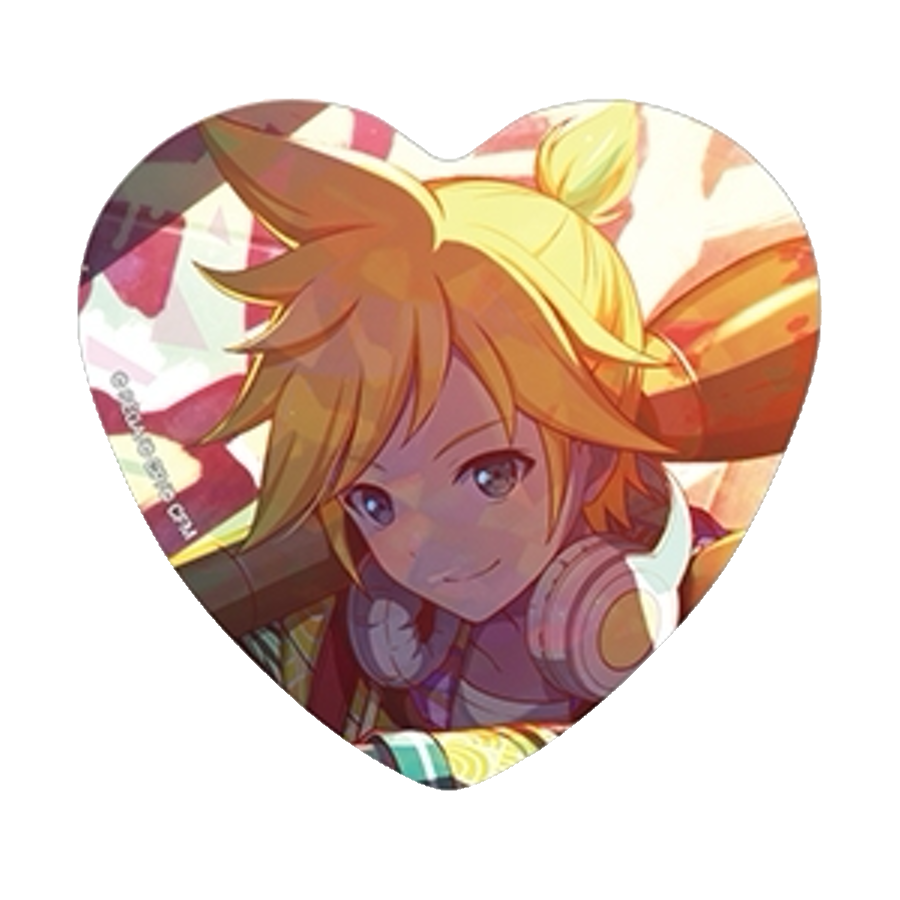 [PRE-ORDER] Project Sekai - Kagamine Len Holographic Heart Badge Set