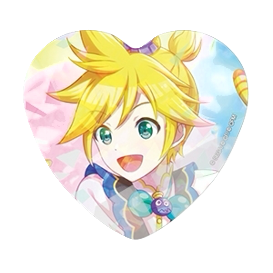 [PRE-ORDER] Project Sekai - Kagamine Len Holographic Heart Badge Set