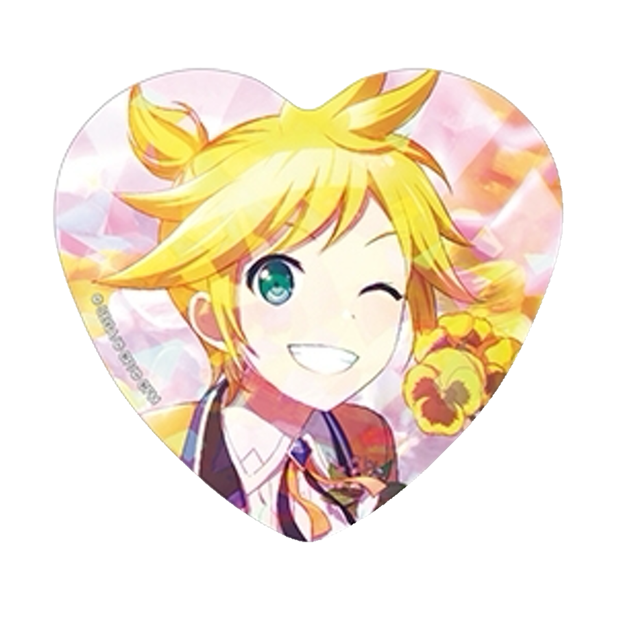 [PRE-ORDER] Project Sekai - Kagamine Len Holographic Heart Badge Set