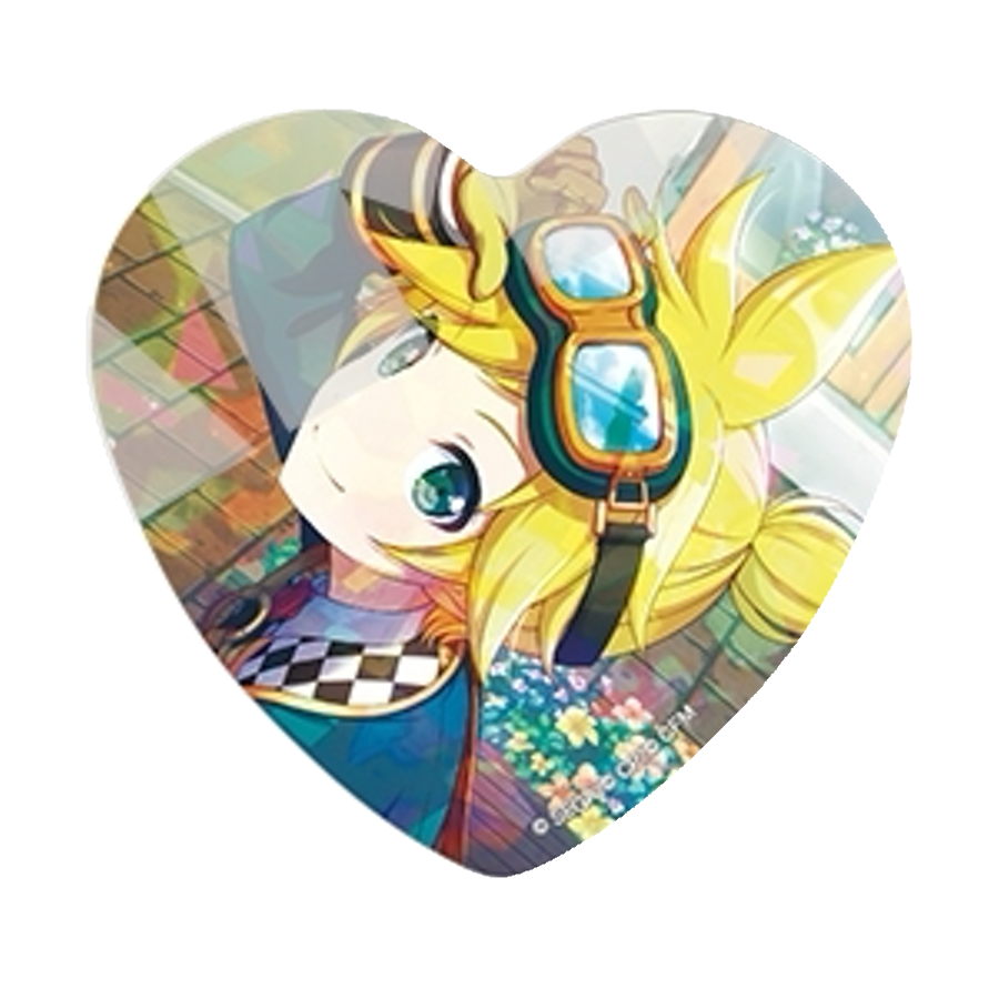 [PRE-ORDER] Project Sekai - Kagamine Len Holographic Heart Badge Set